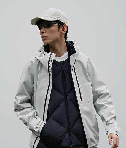 Goose Down Windbreaker Jacket