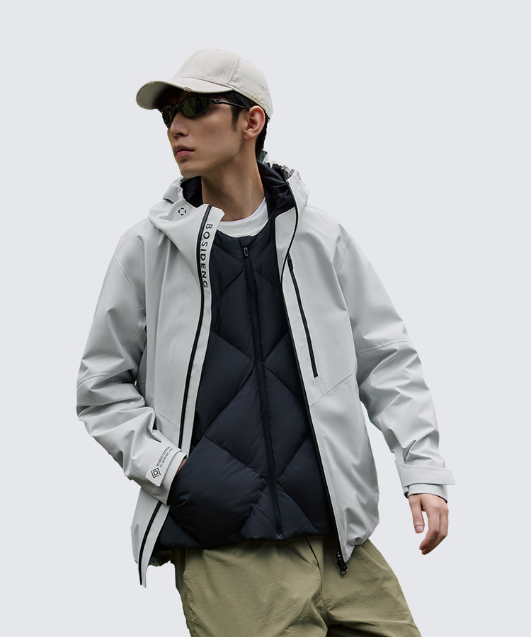 Goose Down Windbreaker Jacket